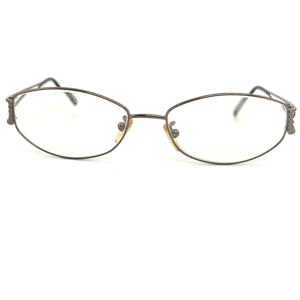 FENDI F691 234 Eyeglasses Frame Italy 53-16-130 Brown Polished H13718